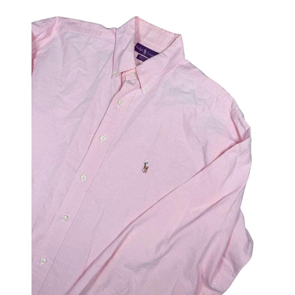 Ralph Lauren Men's Pink Oxford Button Down Shirt Classic Fit Size 15 1/2-34 - Picture 1 of 8